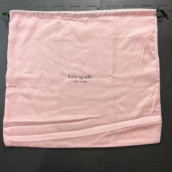 kate spade Handbags - Kate Spade Pink Dust Bag Drawstring 20"x16" Storage Pouch For Handbag Accessorie